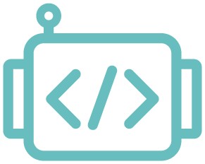 Code Assistance Icon Graphic